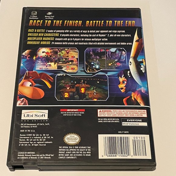 Rayman Arena 2 Nintendo Gamecube In Box Missing Manuas - Picture 2 of 3